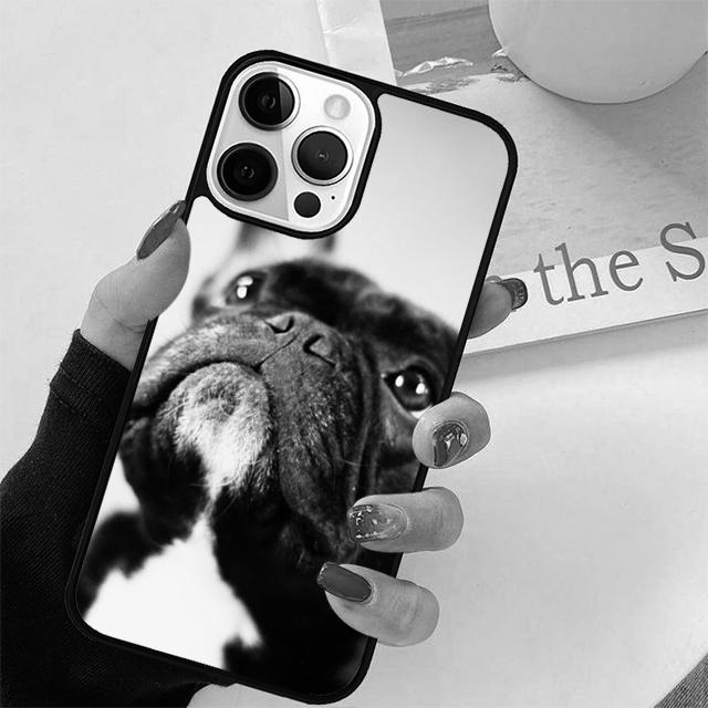 Whimsical French Bulldog Dogs Puppy Phone Case Cover For iPhone 17 Air 15 16 Pro Max 14 13 12 11 Pro Max Plus