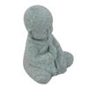 Set of Small Buddha Monk Figurines In Resin Featuring See Speak Hear No Evil Motif for Garden and Indoor Decoration