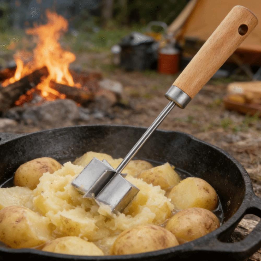 Manual Stainless Steel Meat Chopper Handheld Beef Masher Durable Food Grinder  Patty