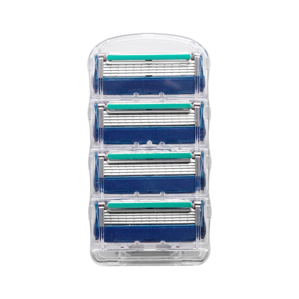 Men's Premium 5-Layer Razor Replacement Blades for Manual Shaving