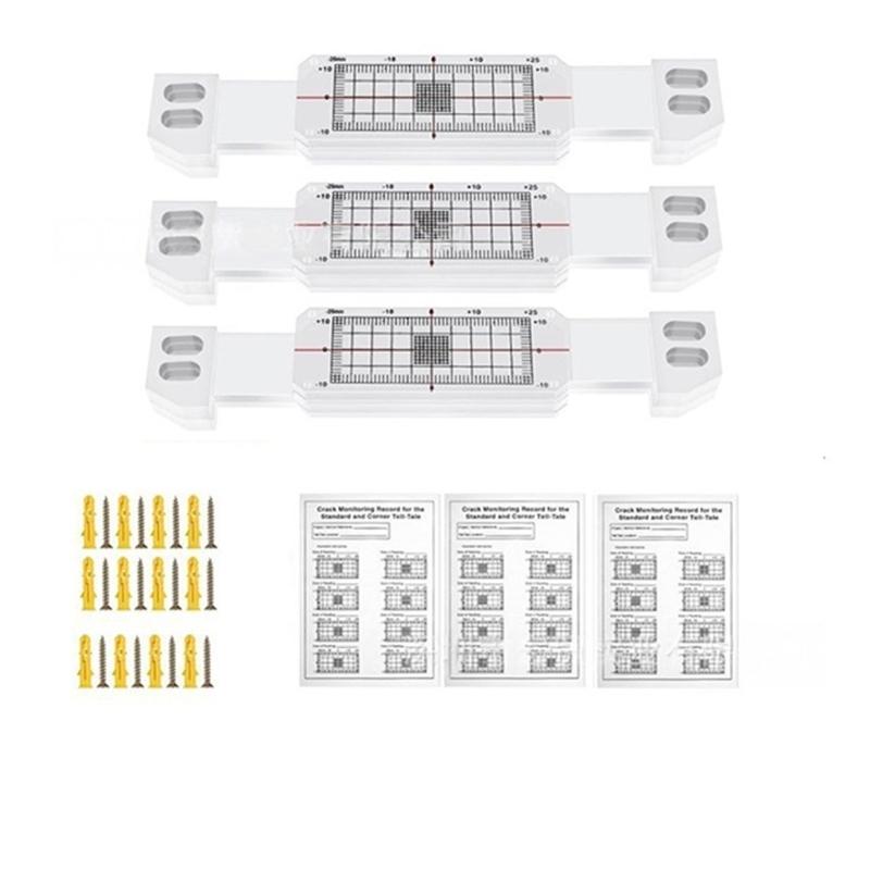 Crack Gauge Ruler Wall Crack Monitoring Record Accurate Crack Monitoring Record Tool Crack Monitors Gauge