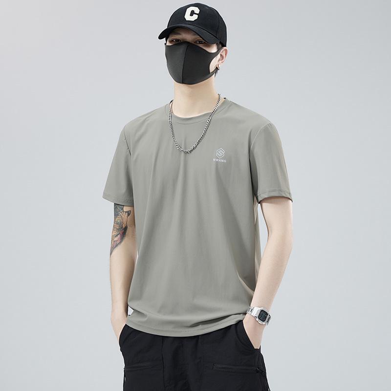 

Мужская быстросохнущая футболка с круглым вырезом из ледяного шелка - Лето 2025 XL