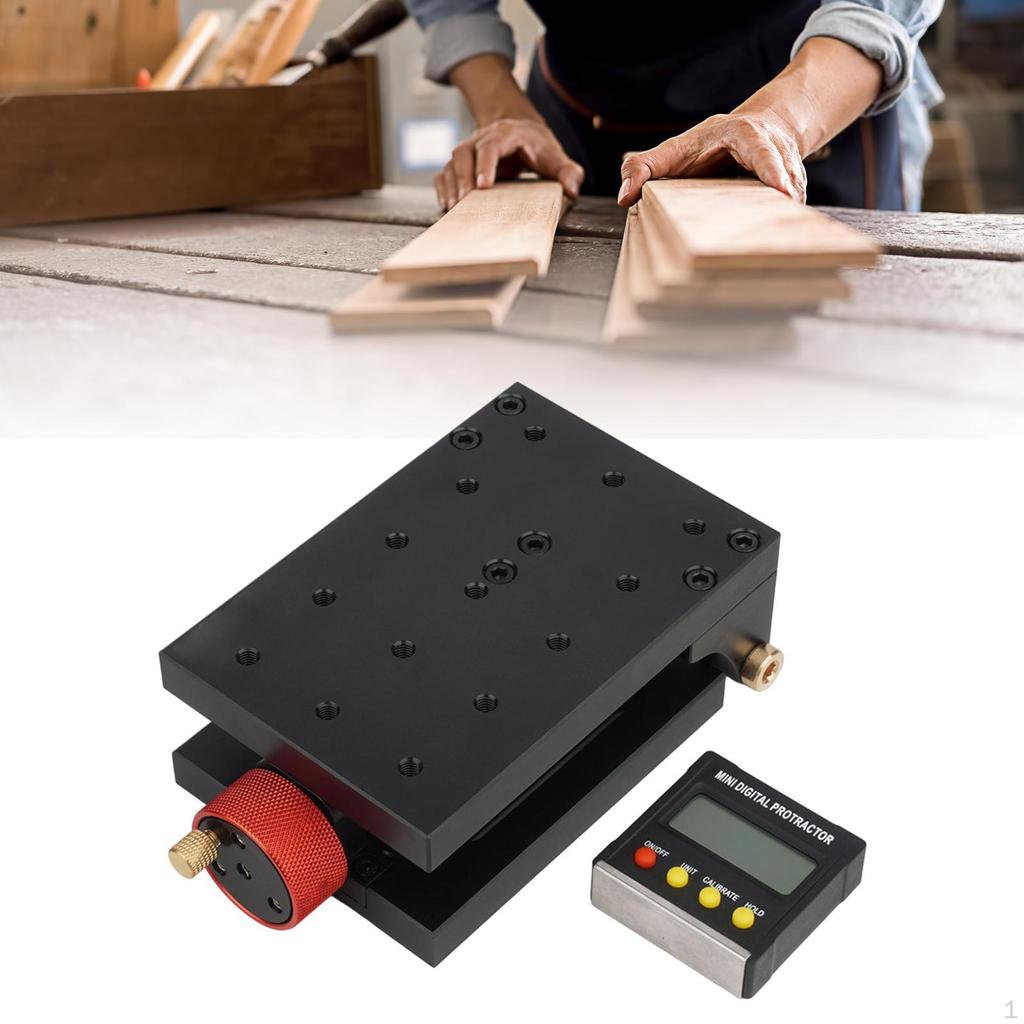 Adjustable Punch Platform for DIY Tools Workshop with Digital Angle Measurement