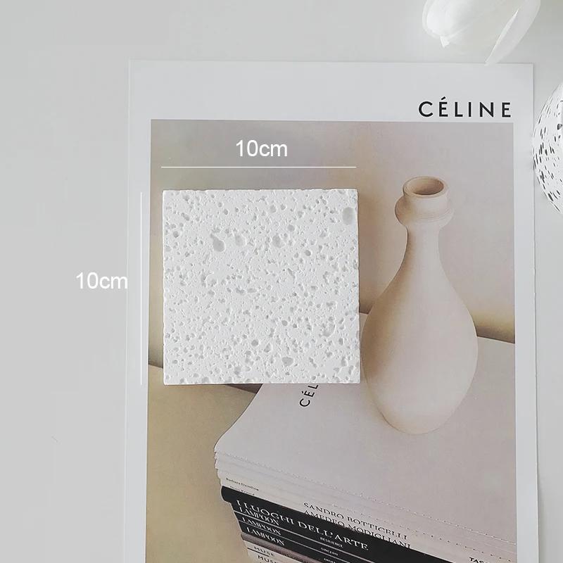 Kwadratowa kamienna jaskinia biżuteria kosmetyki rekwizyty zdjęcia pozowanie fotografia biżuterii kreatywny design tło do sesji dekoracja