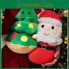 Cute Holiday Plush Dolls Featuring Santa Elf Penguin And Star Perfect For Kids
