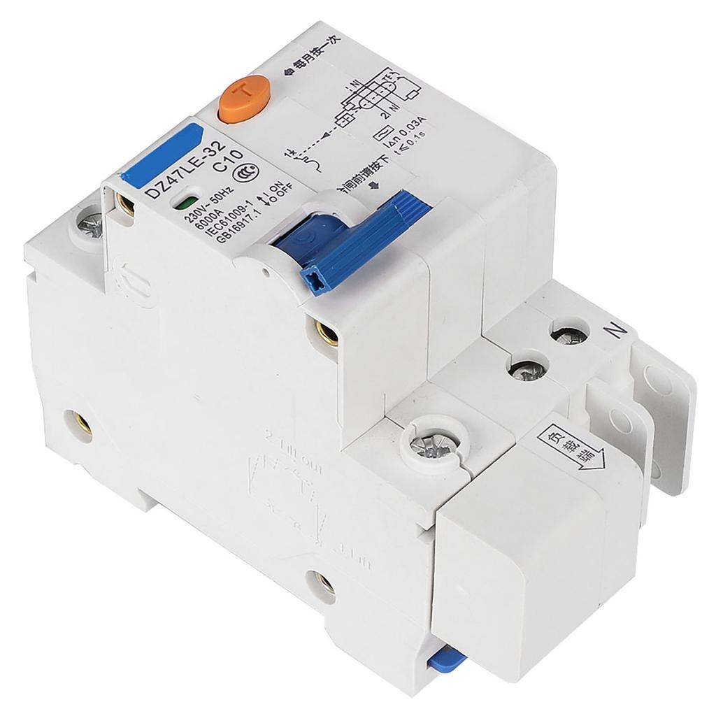 DZ47LE 32 1P+N 10A Residual Circuit Circuit Breaker Over Current Leakage Protection
