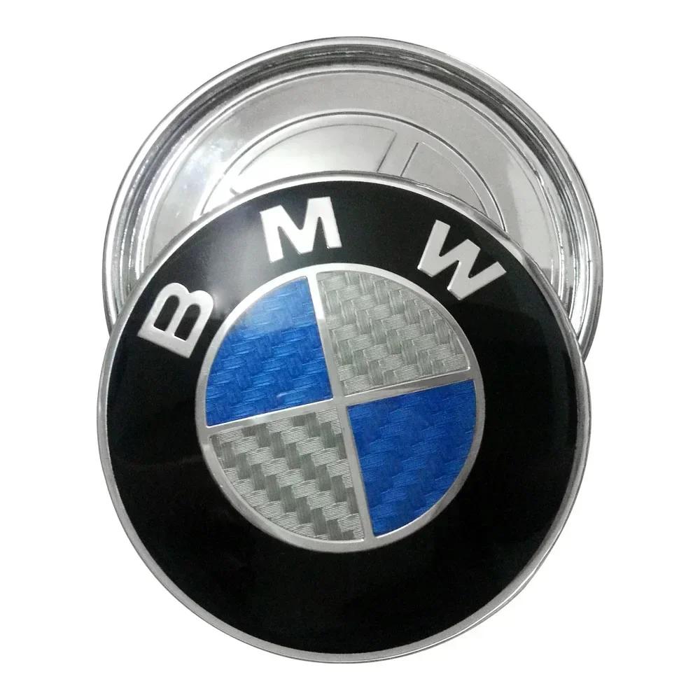 2 Pezzi 82mm 74mm Emblema Cofano Anteriore Auto Distintivo Bagagliaio Posteriore per BMW E46 E90 E60 F10 F11 F20 F30 F34 F01 G20 G21 G31 G60 X1 X3 X5 X7