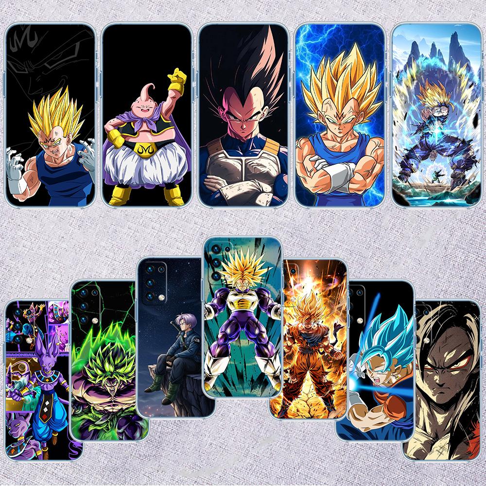 BH20 Dragon Ball Goku Vegeta Transparent Phone Case for Motorola Moto G7 G8 G9 G84 G85 G73 G24 G15 Z2 Play Power Plus