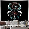 Boho Tapestry Wall Hanging Aesthetic Room Decor Celestial Moon Stars Galaxy Home Decor Hippie Wall Art Bedding Couch Cover Throw