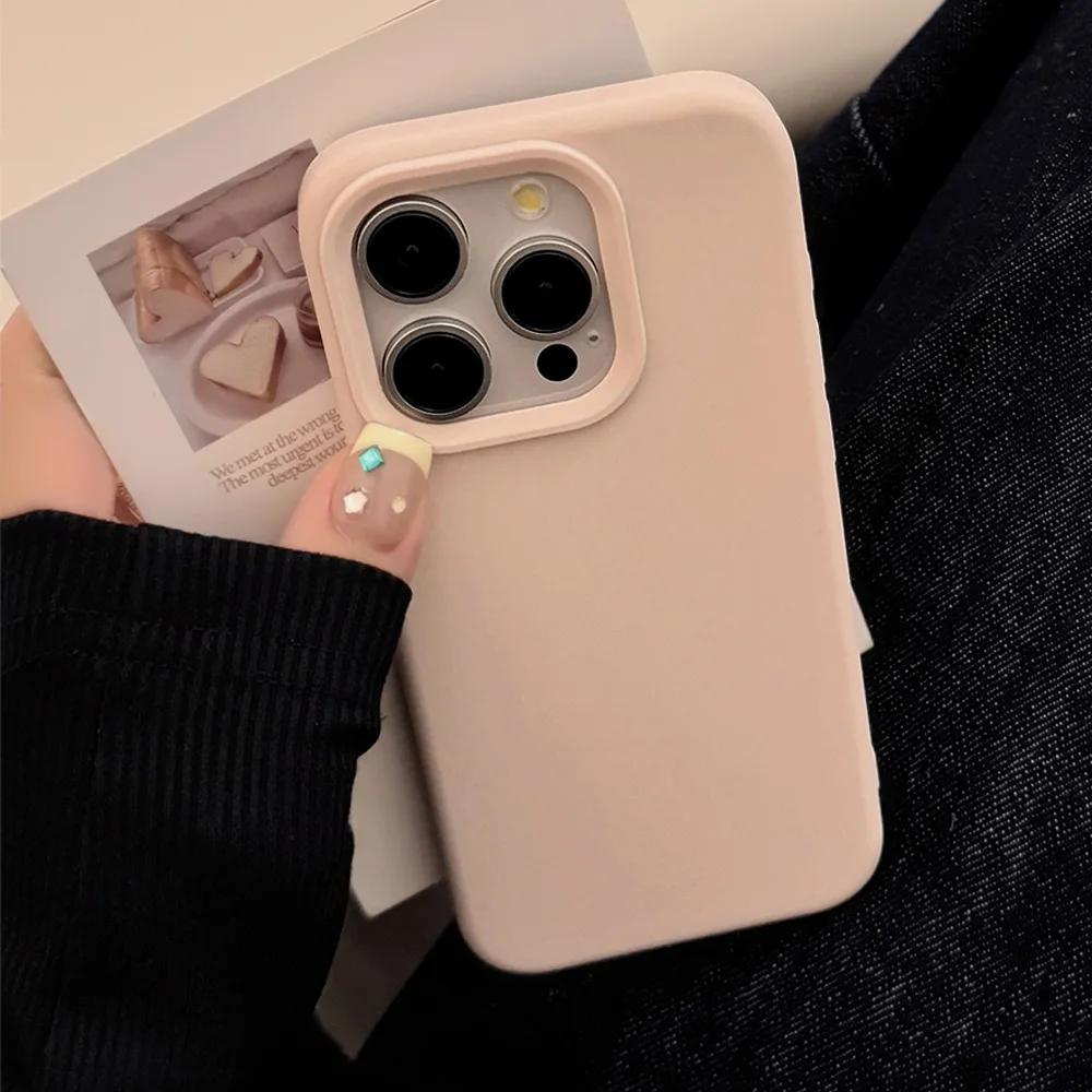 Dopamine-Inspired Silicone Solid Color Simple Fashion Phone Case for iPhone 17 Pro 16 Plus 16 Pro Max 15 14 13 12 11 Back Cover