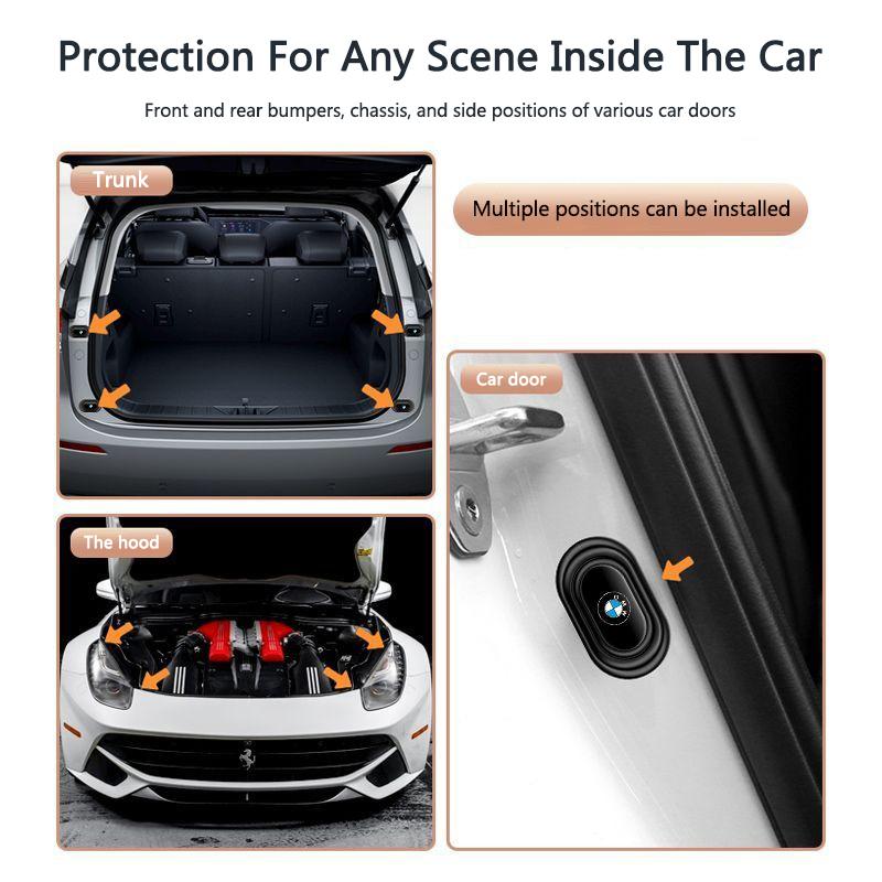 BBKS3 Car Door Shock Absorber Gasket Mat Anti-Collision Silent Stickers Pads For BMW 1 2 3 4 5 7 Series X2 X3 X4 X5 X6 X7 M3 M4 M5 M6