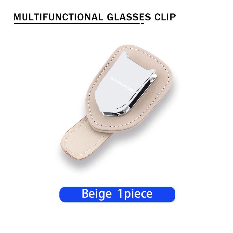 Car Sun Visor Sunglasses Storage Clip Card Holder Accessories For KIA Sportage 2016 2017 2018 Sephia Stonic Carens EQ9