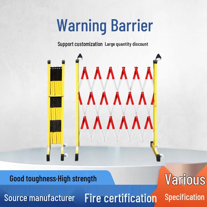 Retractable Safety Guardrail: Mobile Isolation Fence for Power Insulation and Warning Barrier