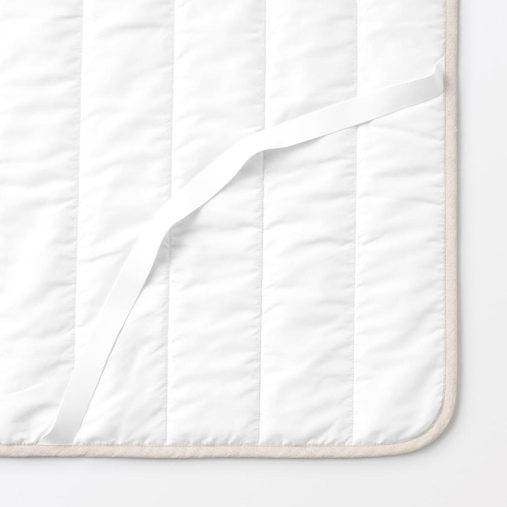 MUJI Cotton Linen Mattress Pad, Single, 100 X 200 Cm, Natural Color, 84758317