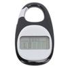 Walking Pedometer Multifunctional Memory Clip On Step Counter For Travel Mountaineering Sports Black