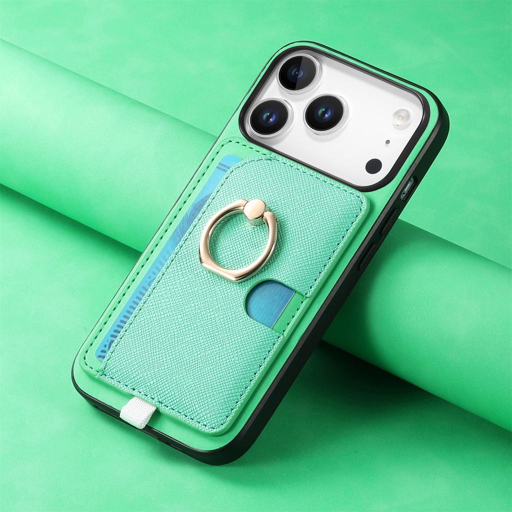 2 in1 Detachable Side Card Solt Wallet Ring Holder Leather Case For iPhone 17 Pro Max 16 Plus 15 14 13 12 11 17air Stand Cover