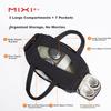 Mixi Large Capacity Travel Bag for Women And Men, Handheld Sports Fitness Bag for Short Trips And Carry-On Luggage, Dark Night Black