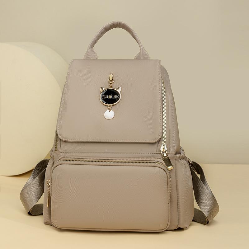 Spring new backpack nylon Oxford large-capacity bag women's simple casual backpack