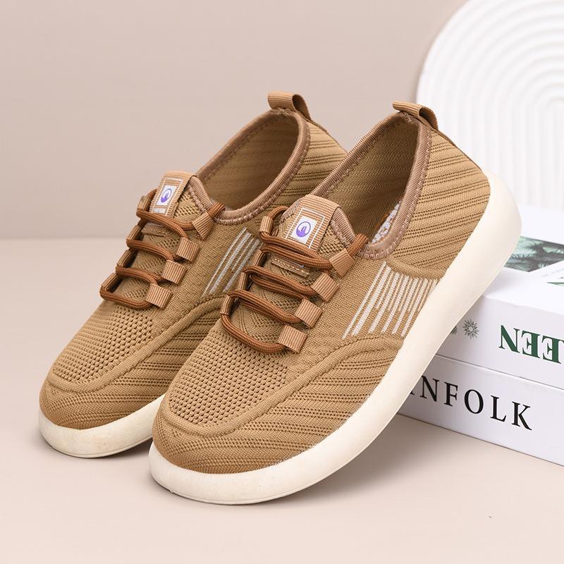 Shoes Women's Spring New Fashionable Versatile Single Shoes Women's Mesh Breathable Lazy Comfortable Lightweight Wear-resistant Women's Shoes
