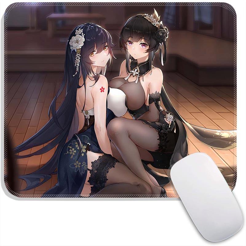 Anime Standard Mouse Pad Azur Lane Ulrich Alsace Azuma Small Gaming Mousepad Travel Mouse Mat Plymouth Non-Slip Office Mousemats