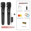 2 Channels Karaoke Mic Micphone Clear Sound Condenser Microphone  Karaoke Singing