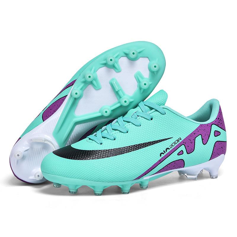 Football Women's High-top Football Shoes Men's Training Broken Nail Shoes Non-slip Sneakers Wear-resistant Professional Long Nails, the Price Is Excel