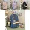Cartoon Cute Print Backpack For Middle School Girls With Large Capacity And Breathable Nylon