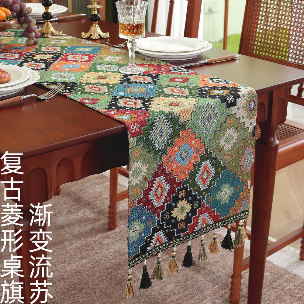 American Decorative Tablecloth Ethnic Pastoral Atmosphere Table Flag Household Tablecloth Rectangle