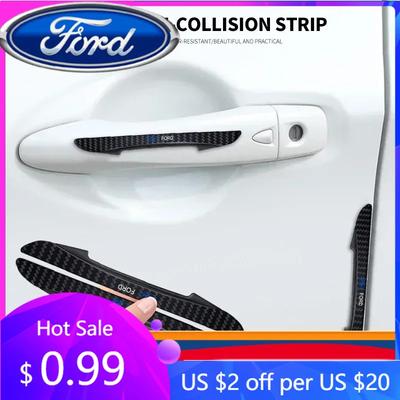 New 2026 Car Sticker 2025 Hot For Ford 4PCS Bumper Anti-collision Strip Car Door Scratch Protector Stickers For Ford Focus ST Ra