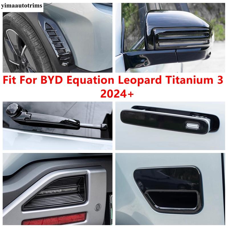 Fog Light Lamp / Rearview Mirror / Wiper / Wheel Eyebrow Cover Trim Accessories For BYD Equation Leopard Titanium 3 2024 2025