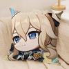 Jean Cute Cute Genshin Impact Cushion Cover Silky Short Plush Invisible Zipper Dustproof Sofa Pillow Case For Home Decor