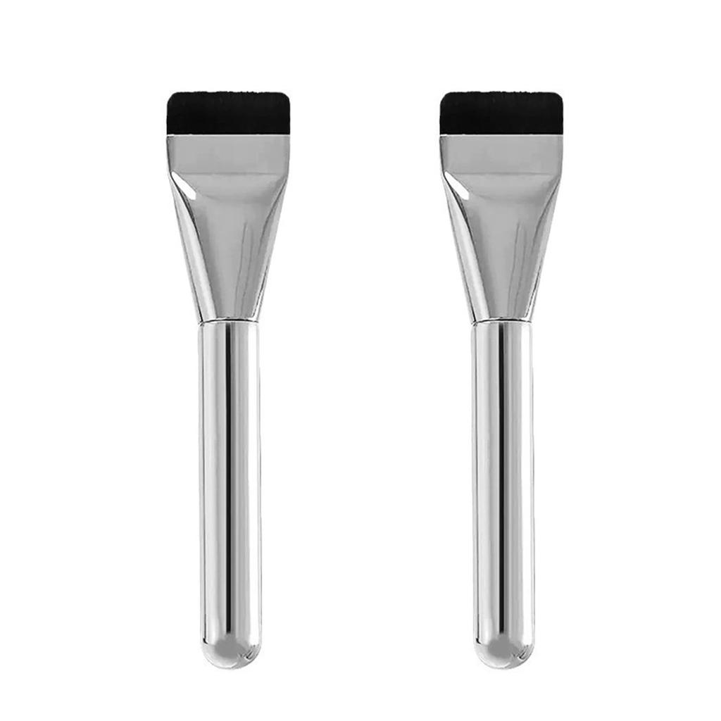 LeTradeJP Makeup Brush Foundation Cosmetic Flat Makeup Foundation Brush 2-Piece Set, Brush, Portable, Brush, Brush,