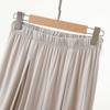 Yuke Silk Plus Size Pleated Wide-Leg Pants - Breathable, Casual, Thin, Versatile for Spring/Summer