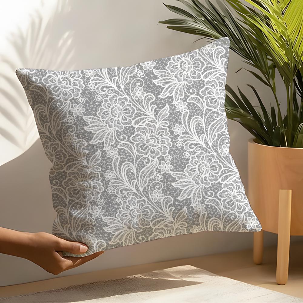 Lace pattern Pillow Case Home Living Room Decoration Linen Pillow Cases Cushion Cover