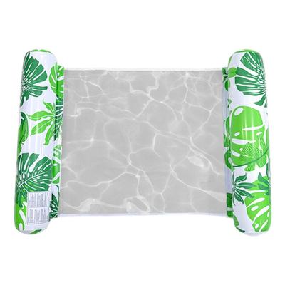 Inflatable Pool Float with Headrest Adults Size Water Hammock Single Person Foldable Floating Lounge Chair for Swimming Pool Beach Lake