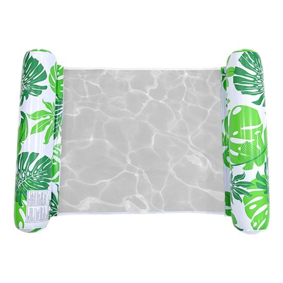 Inflatable Pool Float with Headrest Adults Size Water Hammock Single Person Foldable Floating Lounge Chair for Swimming Pool Beach Lake