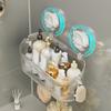 Suction Cup Storage Rack Bathroom ScarlessNo Need To Drill Holes Cosmetics Washbasin Wall-mounted Storage Box