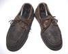 Made In France PARABOOT MARINE Leather Deck Shoes McKay 27.5 Dark Brown(USED)