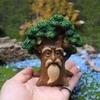 Miniature Dwarf Micro Landscape Resin Ornament With Fairy And Tree Design For Celebration