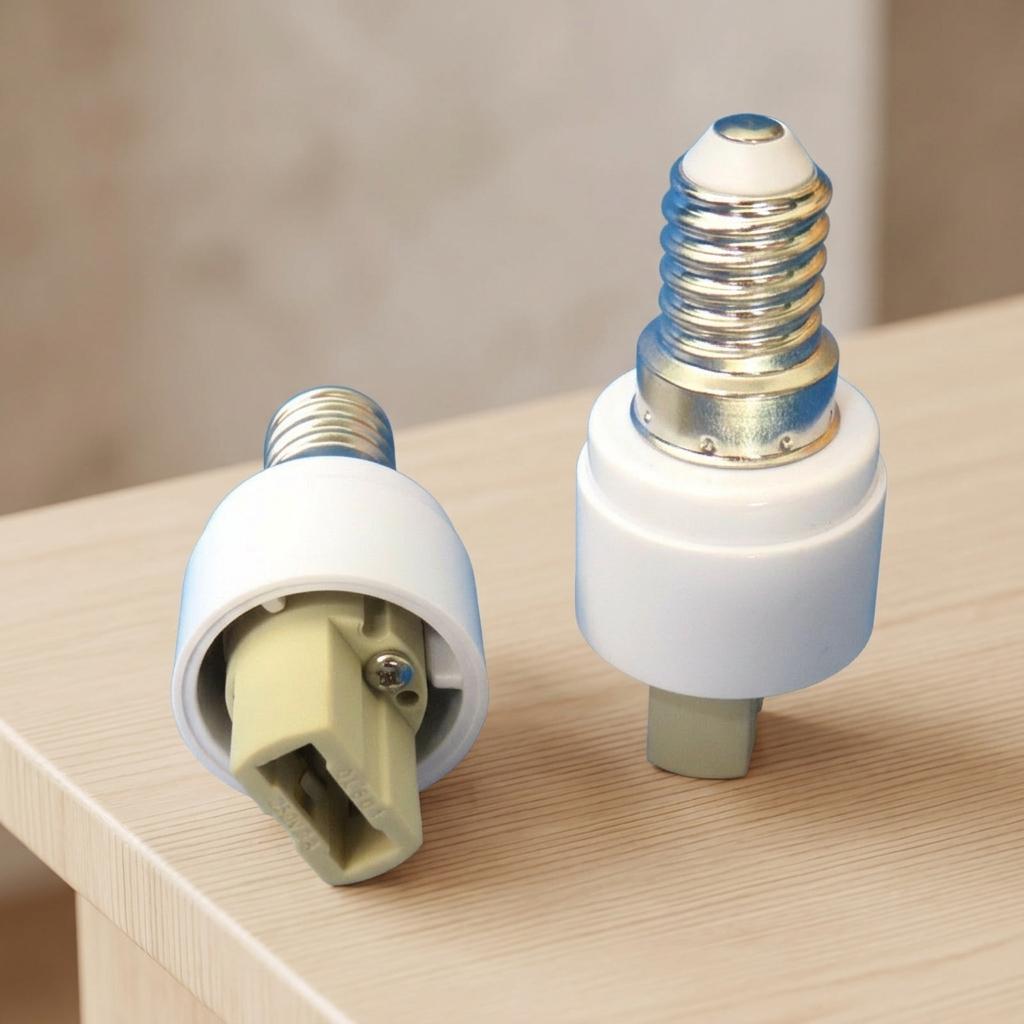 6xCeramic E14 to G9 Adapter Converter for Home Fixtures, Heat Resistant up 100°C with 5A Rated