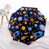 1pc Space Adventure Pattern Automatic Umbrella - 8-Rib Durable Frame, Portable Fashion Accessory & Holiday Gift yy251117130