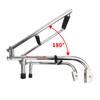 4 Step Marine Boat Accessories Stainless Steel Folding Ladder Marine Pontoon Ladder 2+2 Step for yacht