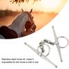 Stainless Steel Full Cheek Snaffle Bit Ball Chain Design Stainless Steel Horse Bit  Riding Use