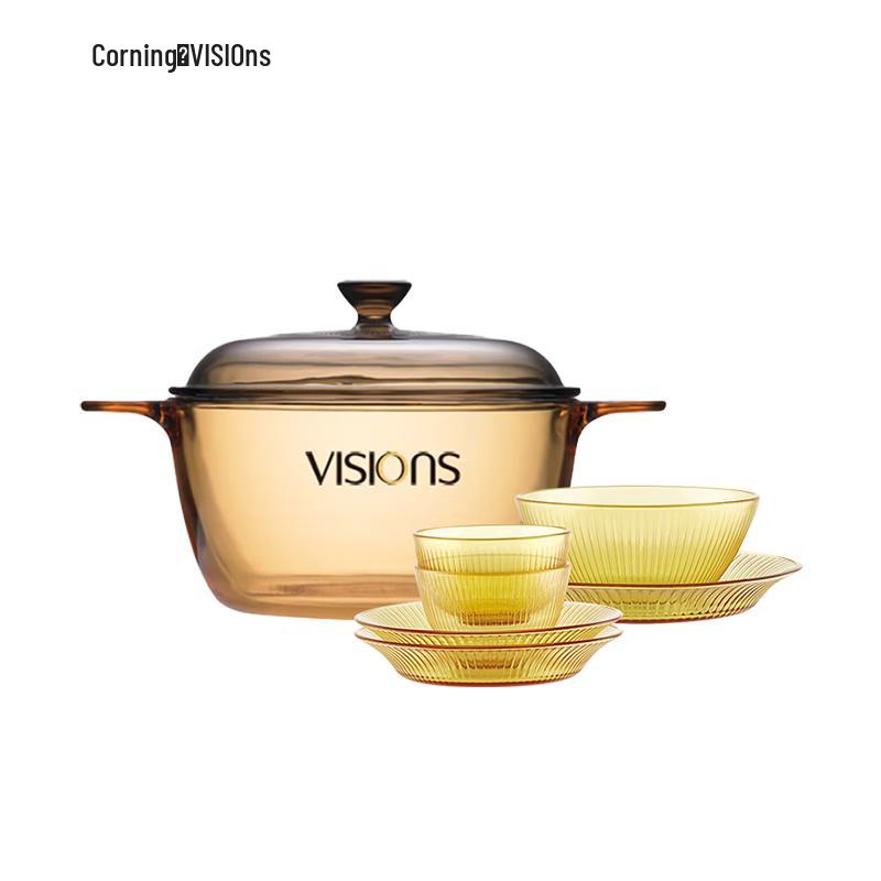 

VISIONS Corning Crystal Life 7-Piece Cookware Set