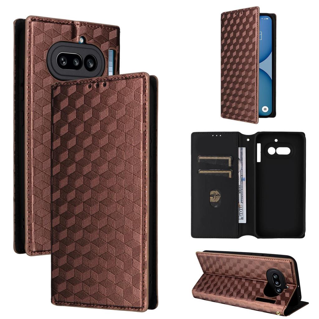 Flip-Schutzhülle Kompatibel Mit Nothing Phone (4a) PU-Leder Handyhülle Vollkörperschutz mit [RFID-Blockierung]
