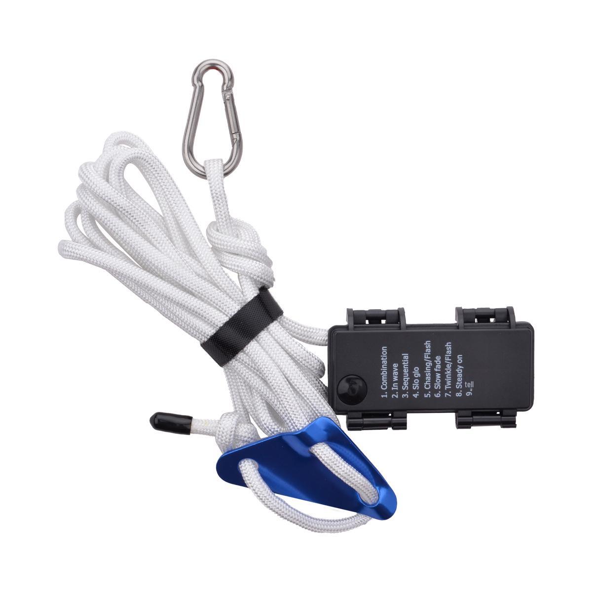 

Светодиодная оттяжка для кемпинговой палатки с сигнальным огнем и светящимся ветрозащитным шнуром White 3m Wind Rope Light