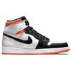 Air Jordan 1 Retro High OG Electro Orange Unisex Sneakers White Black 555088-180