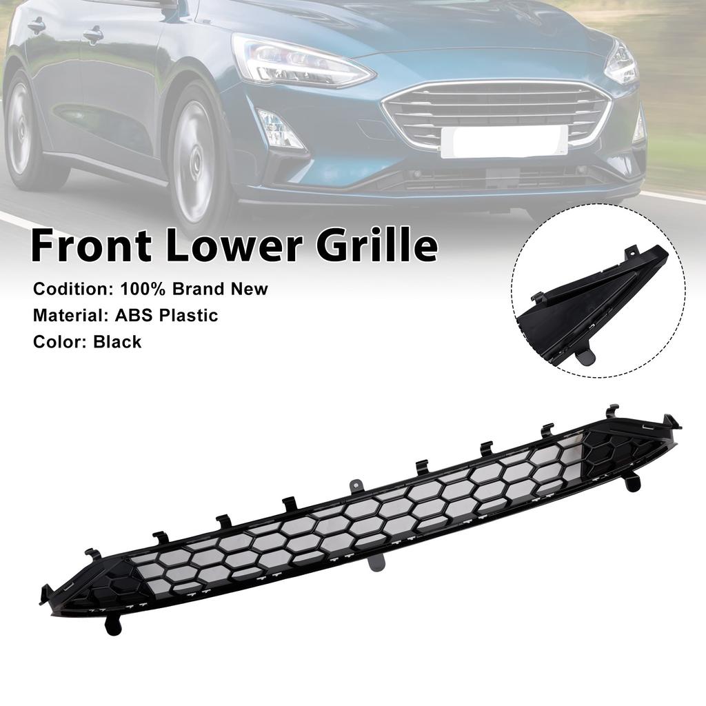 St Style Front Bumper Lower Grill Grille Fit Ford Focus MK4 2018-2021 Black