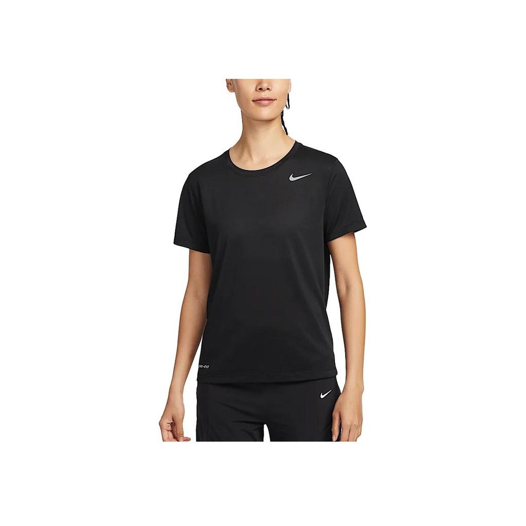 Nike Dri-Fit Team Legend Quick-Dry Comfortable Crew Neck Short Sleeve T-Shirt Women Tops Black IB8899-010