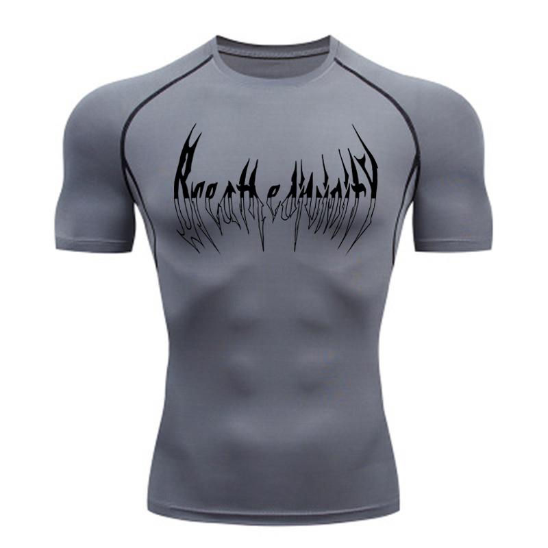 Herren Enges T-Shirt Laufen Sport Fitness Training Essentielle Sportbekleidung Schnelltrocknend Fitness Eng Sportbekleidung